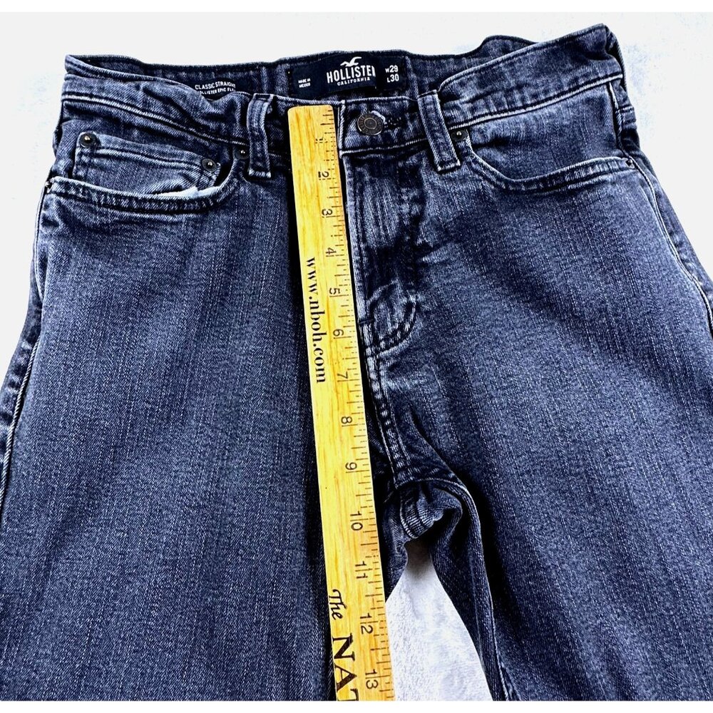 Hollister Mens Black Jeans W29 L30 Straight Fit Hollister Flex Denim Durable - Picture 5 of 8